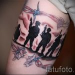 тату вдв на руке - фото пример татуировки 5203 tatufoto.ru
