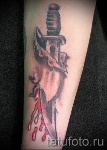 тату вдв на руке - фото пример татуировки 7205 tatufoto.ru