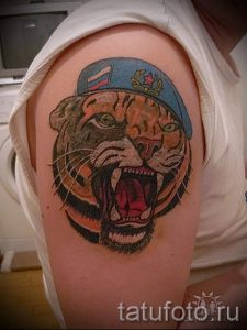 тату вдв тигр - фото пример татуировки 4273 tatufoto.ru