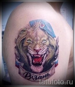 тату вдв тигр - фото пример татуировки 5274 tatufoto.ru