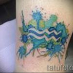 тату водолей акварель - фото - пример готовой татуировки от 01082016 2110 tatufoto.ru