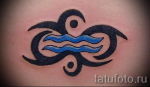 тату водолей для девушек - фото - пример готовой татуировки от 01082016 1111 tatufoto.ru