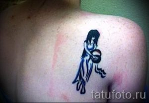 тату водолей для девушек - фото - пример готовой татуировки от 01082016 5115 tatufoto.ru