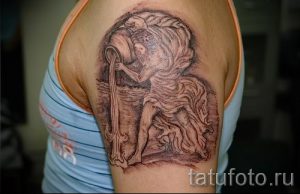 тату водолей для мужчин - фото - пример готовой татуировки от 01082016 2118 tatufoto.ru