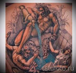 тату водолей для мужчин - фото - пример готовой татуировки от 01082016 3119 tatufoto.ru