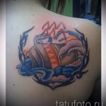 тату водолей - классное фото - пример готовой татуировки от 01082016 12092 tatufoto.ru
