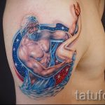 тату водолей - классное фото - пример готовой татуировки от 01082016108 tatufoto.ru