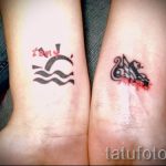 тату водолей на запястье - фото - пример готовой татуировки от 01082016 3124 tatufoto.ru
