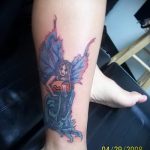 тату водолей на ноге - фото - пример готовой татуировки от 01082016 4129 tatufoto.ru