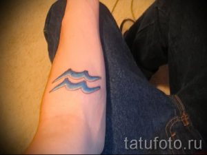 тату водолей на предплечье - фото - пример готовой татуировки от 01082016 1135 tatufoto.ru
