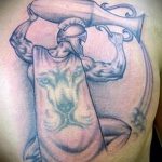 тату водолей надпись - фото - пример готовой татуировки от 01082016 4149 tatufoto.ru