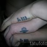 тату за вдв на ребре ладони - фото пример татуировки 1282 tatufoto.ru
