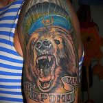 тату медведь вдв - фото пример татуировки 2299 tatufoto.ru