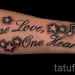 тату музыкальные ноты - фото готовой татуировки от 02082016 3081 tatufoto.ru