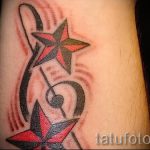 тату ноты на запястье - фото готовой татуировки от 02082016 19133 tatufoto.ru