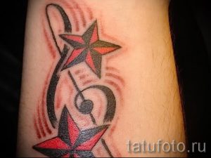 тату ноты на запястье - фото готовой татуировки от 02082016 19133 tatufoto.ru