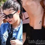 тату ноты на запястье - фото готовой татуировки от 02082016 20134 tatufoto.ru