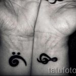 тату ноты на запястье - фото готовой татуировки от 02082016 31145 tatufoto.ru