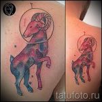 тату овен акварель - фото готовой татуировки от 02082016 5069 tatufoto.ru