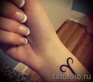 тату овен для девушек - фото готовой татуировки от 02082016 10078 tatufoto.ru