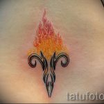 тату овен для девушек - фото готовой татуировки от 02082016 5074 tatufoto.ru