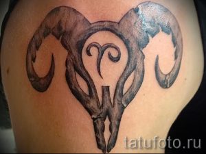 тату овен для мужчин - фото готовой татуировки от 02082016 1083 tatufoto.ru