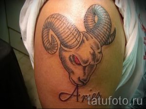 тату овен для мужчин - фото готовой татуировки от 02082016 2084 tatufoto.ru