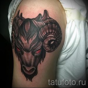 тату овен для мужчин - фото готовой татуировки от 02082016 4086 tatufoto.ru