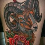 тату овен для мужчин - фото готовой татуировки от 02082016 6088 tatufoto.ru
