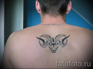 тату овен знак зодиака - фото готовой татуировки от 02082016 1090 tatufoto.ru