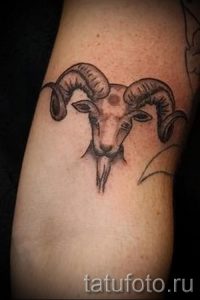 тату овен знак зодиака - фото готовой татуировки от 02082016 2091 tatufoto.ru
