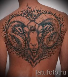 тату овен знак зодиака - фото готовой татуировки от 02082016 4093 tatufoto.ru