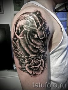тату овен на руке - фото готовой татуировки от 02082016 1102 tatufoto.ru