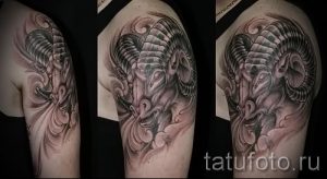 тату овен на руке - фото готовой татуировки от 02082016 3104 tatufoto.ru
