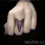 тату овен на руке - фото готовой татуировки от 02082016 4105 tatufoto.ru