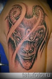 тату овен на руке - фото готовой татуировки от 02082016 5106 tatufoto.ru