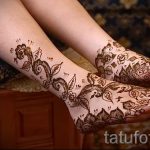 узоры мехенди на ногу - варианты временной тату хной от 05082016 3280 tatufoto.ru