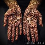 узоры мехенди на руке - фото временной тату хной 4487 tatufoto.ru
