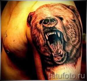 фото - крутые тату медведя - пример 4221 tatufoto.ru