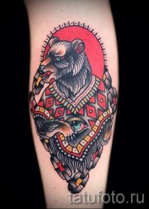 фото - крутые тату медведя - пример 7223 tatufoto.ru