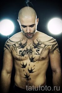 фото - крутые тату на груди мужские - пример 2225 tatufoto.ru
