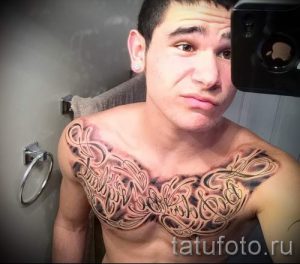 фото - крутые тату на груди мужские - пример 4227 tatufoto.ru