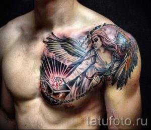 фото - крутые тату на груди мужские - пример 6229 tatufoto.ru