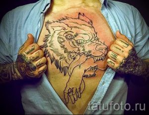 фото - крутые тату на груди мужские - пример 7230 tatufoto.ru
