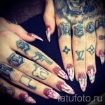 фото - крутые тату на пальцах - пример 6264 tatufoto.ru