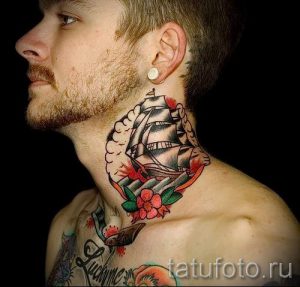 фото - крутые тату на шее - пример 2288 tatufoto.ru