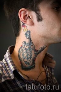фото - крутые тату на шее - пример 3289 tatufoto.ru