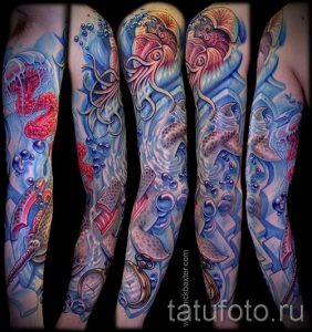 фото - крутые тату рукава - пример 14323 tatufoto.ru