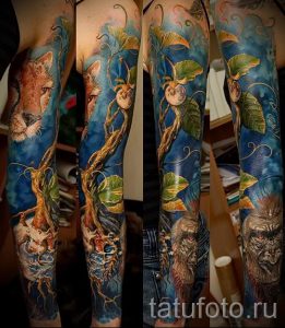 фото - крутые тату рукава - пример 15324 tatufoto.ru