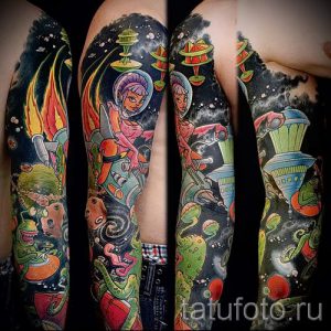 фото - крутые тату рукава - пример 22331 tatufoto.ru